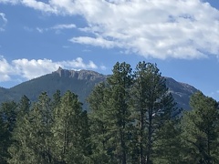 View of Black Elk Peak from the horse riding area